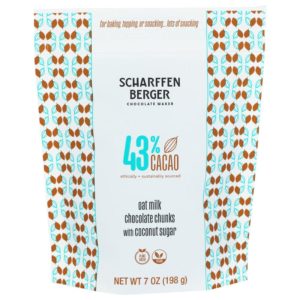 Scharffen Berger – 43% Cacao Oat Milk Chocolate Chunks With Coconut Su