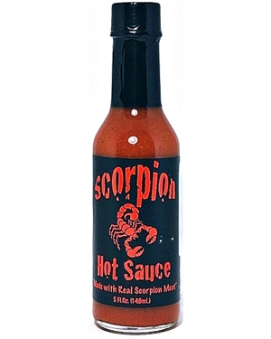 Scorpion Hot Sauce w/Real Scorpion Meat, 5oz.