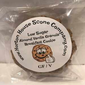 Horton House Scone GF – Almond Vanilla Granola Breakfast Cookie (low sugar) Case – 12 Pieces