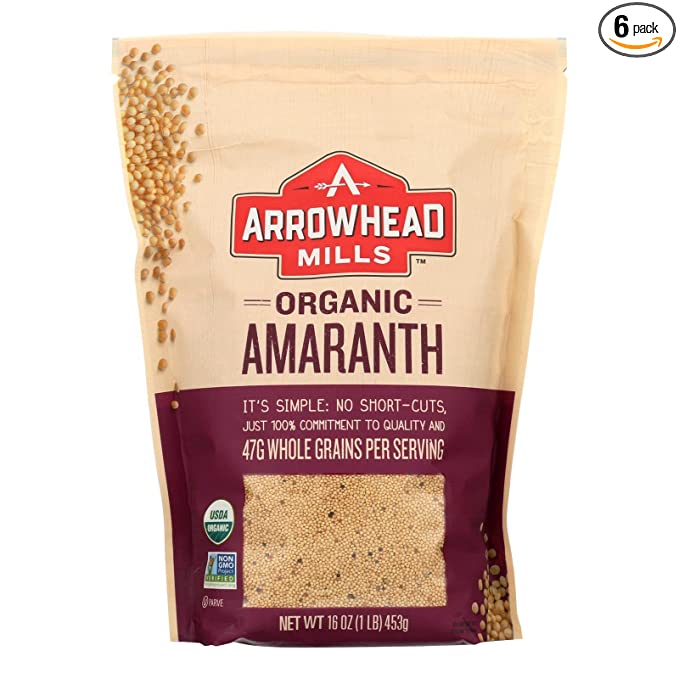 Arrowhead Mills Organic Whole Grain Amaranth – Nutritious & Gluten-Free