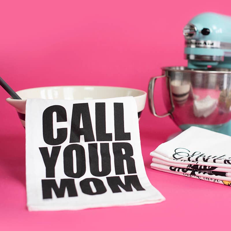 Twisted Wares – Call Your Mom | Funny Kitchen Towels