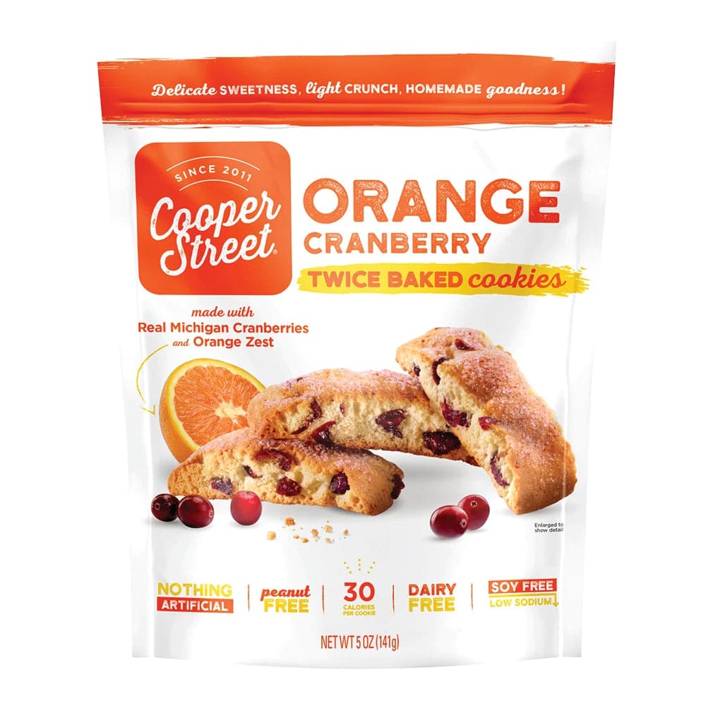 Cooper Street – Orange Cranberry Twice-Baked Cookies, 5 Oz