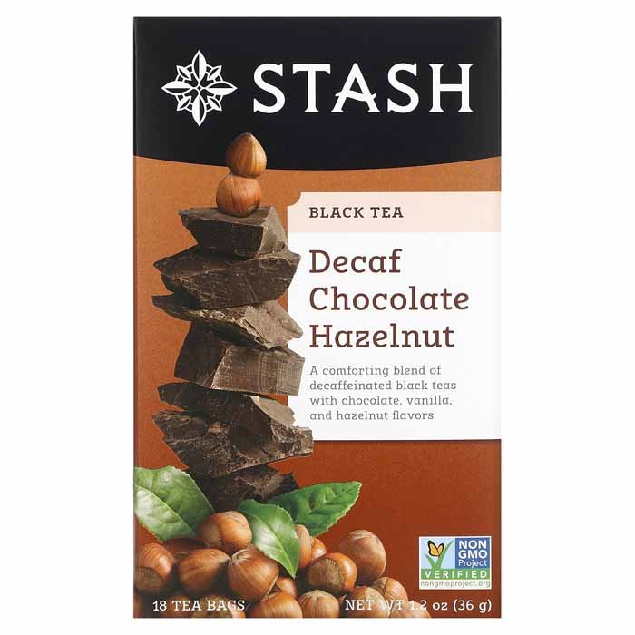 Stash – Decaf Chocolate Hazelnut Tea, 18 Bags | Pack of 6