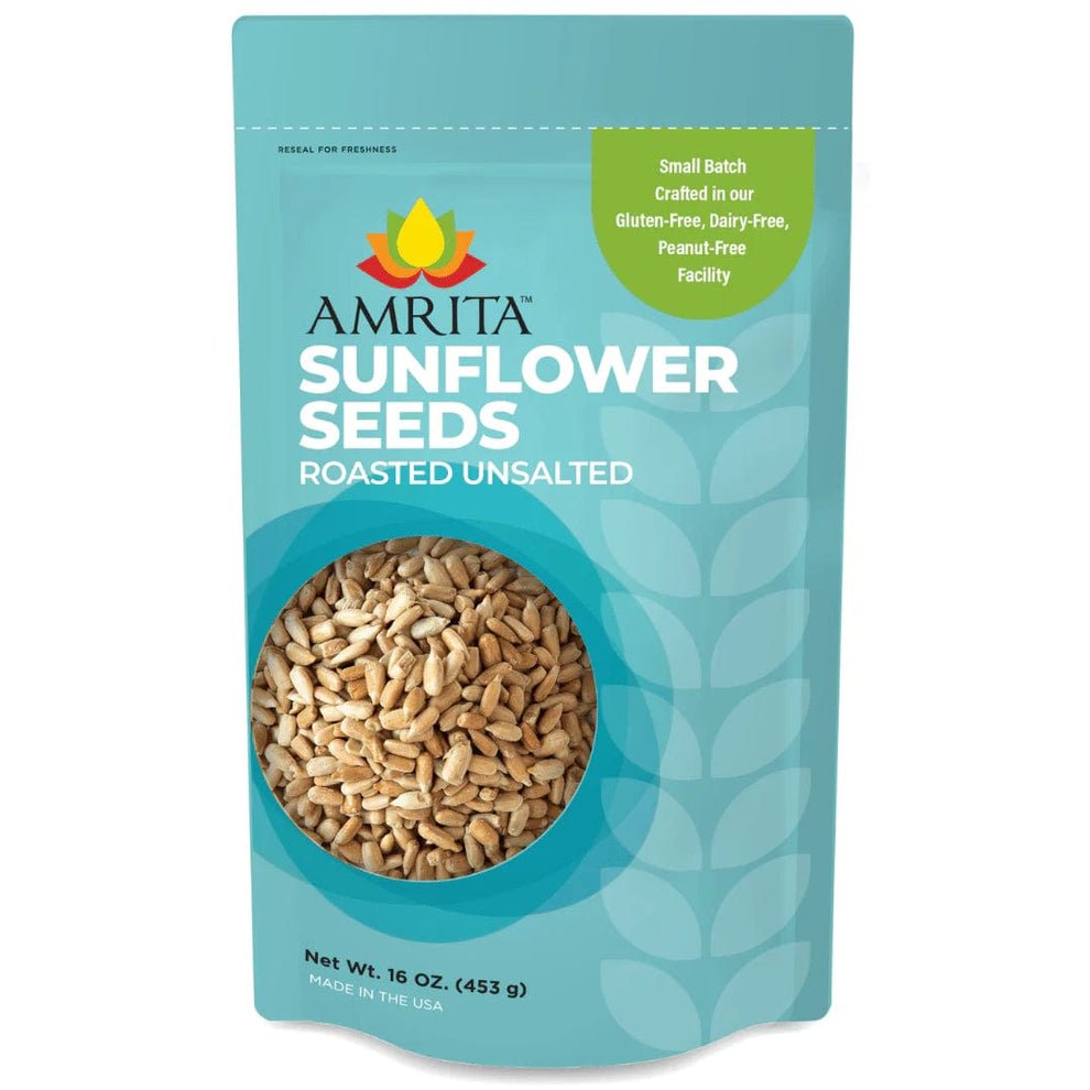 Amrita Bars Sunflower Seeds (Roasted and Unsalted) – 10 x 1 LB Bags