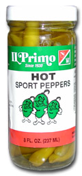 IL Primo Sport Peppers, 8oz.