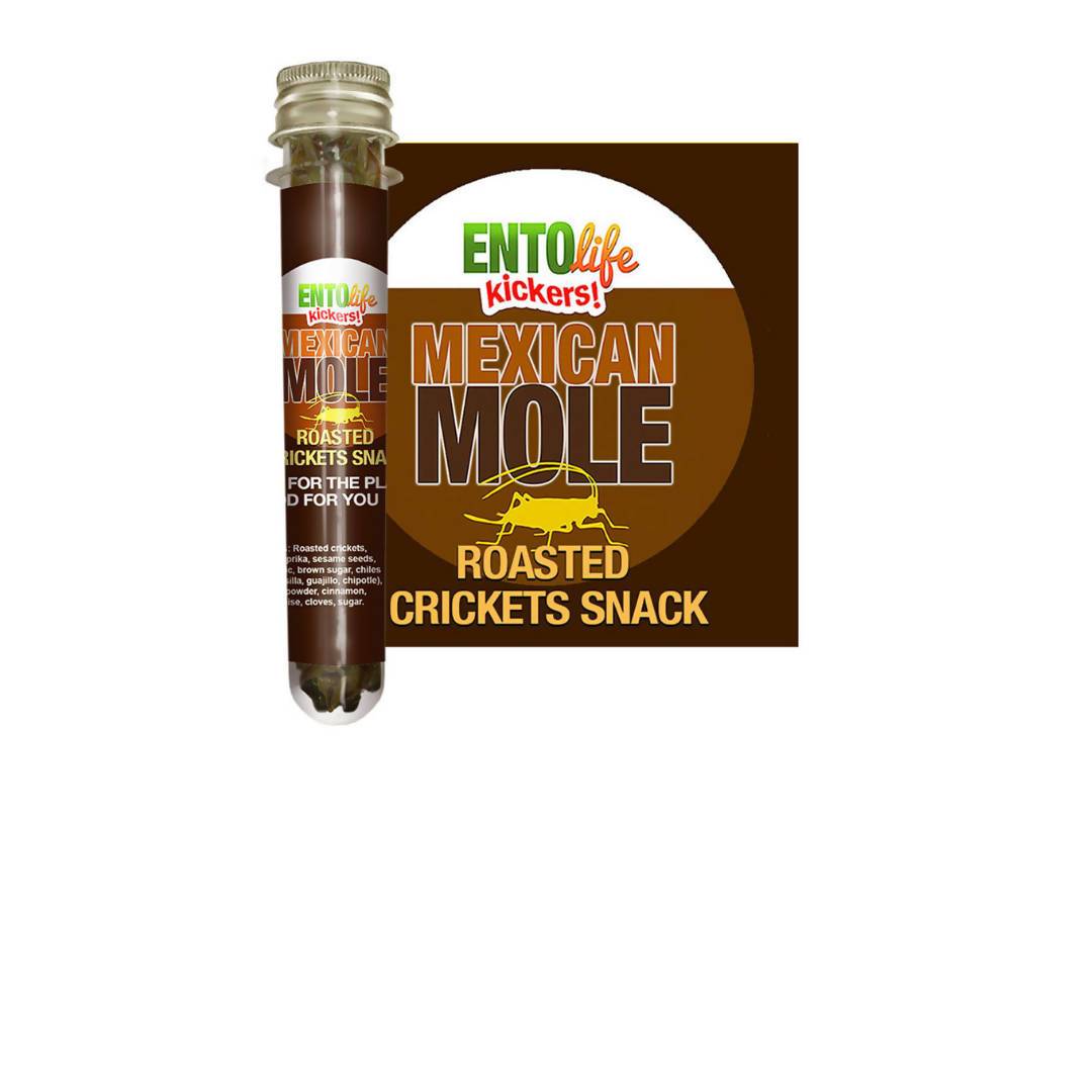 Mexican Mole Roasted Cricket Snack Tubes – 6 x 10g