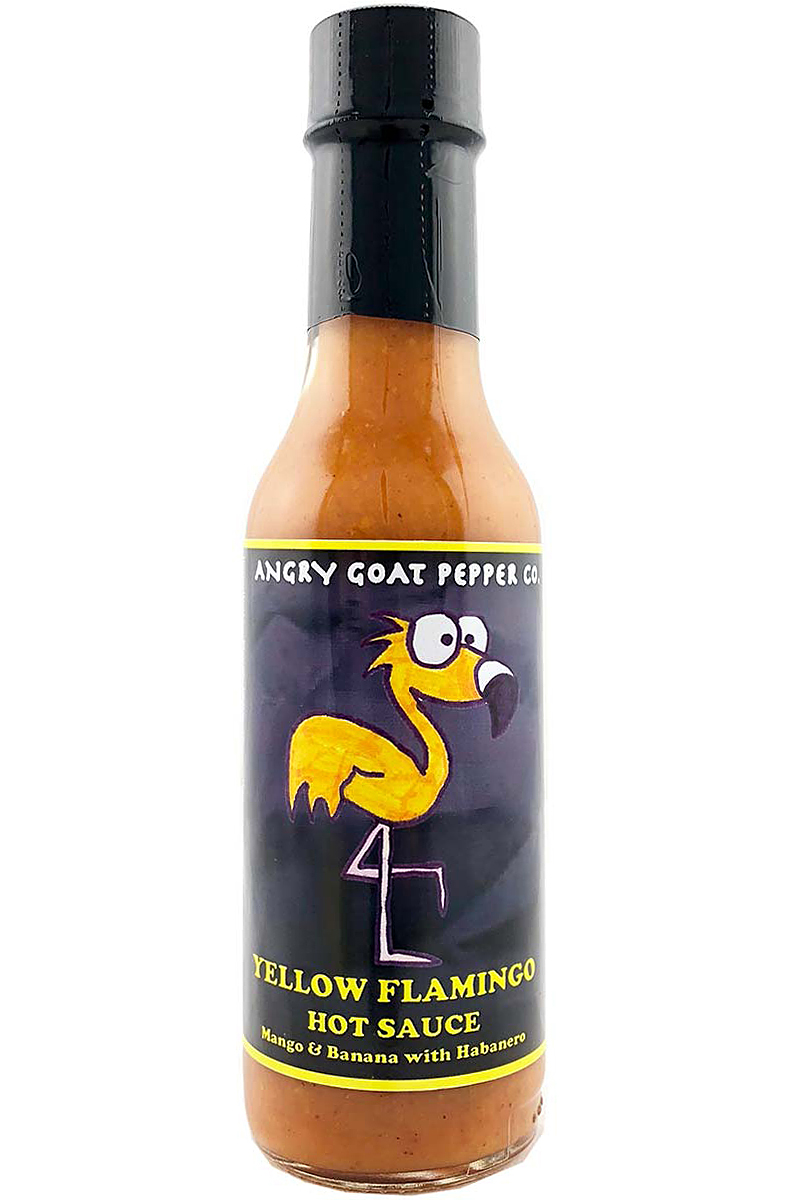 Angry Goat Pepper Co. Yellow Flamingo Hot Sauce