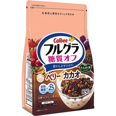Calbee “Furugura” Fruits Granola, Berry & Cacao 550g