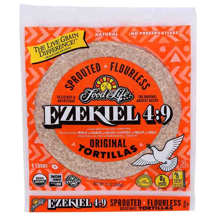 Food For Life – Tortilla Ezekiel Sprouted Grain Organic, 12oz | Pack o