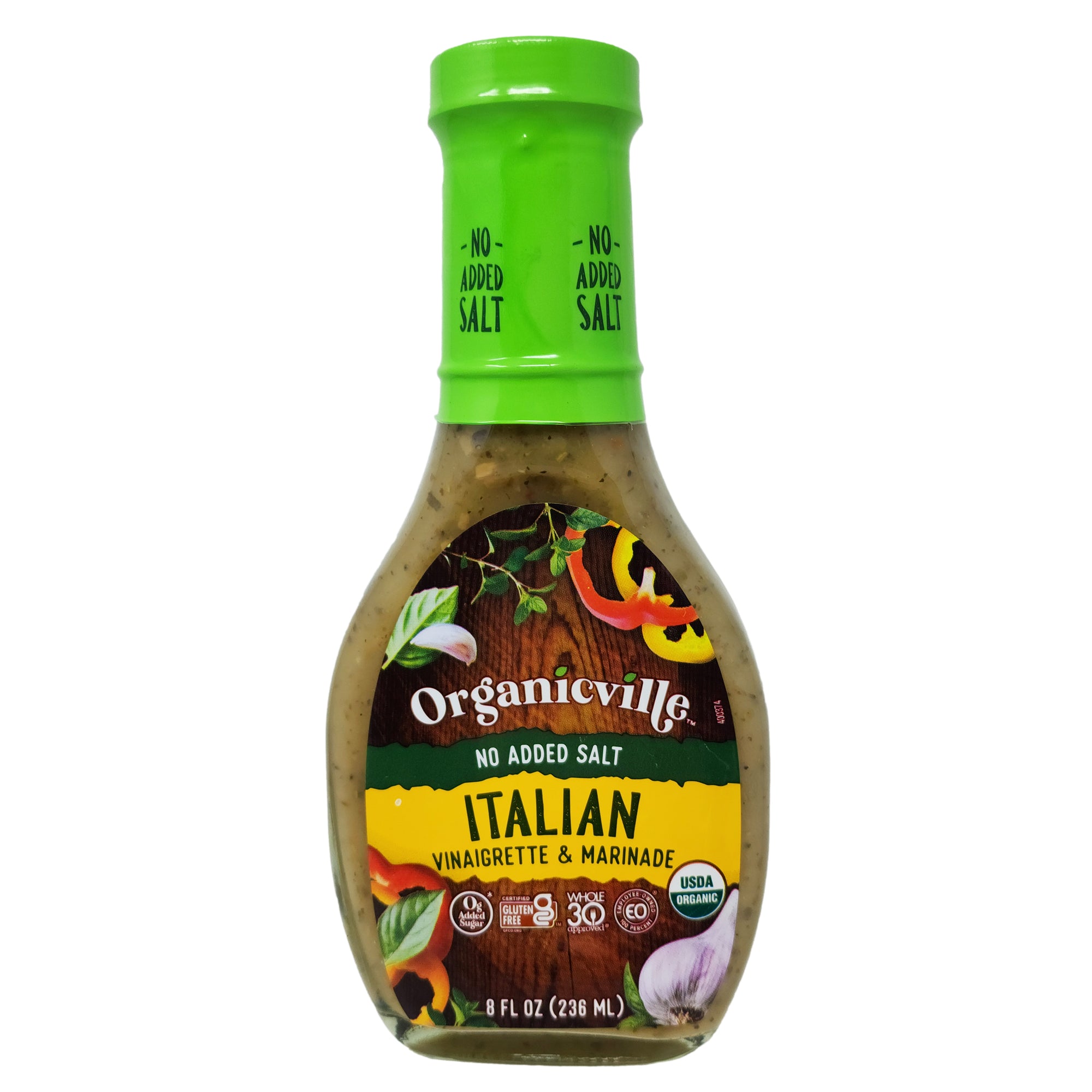 Organicville No Salt Added Italian Vinaigrette & Marinade – 8oz.