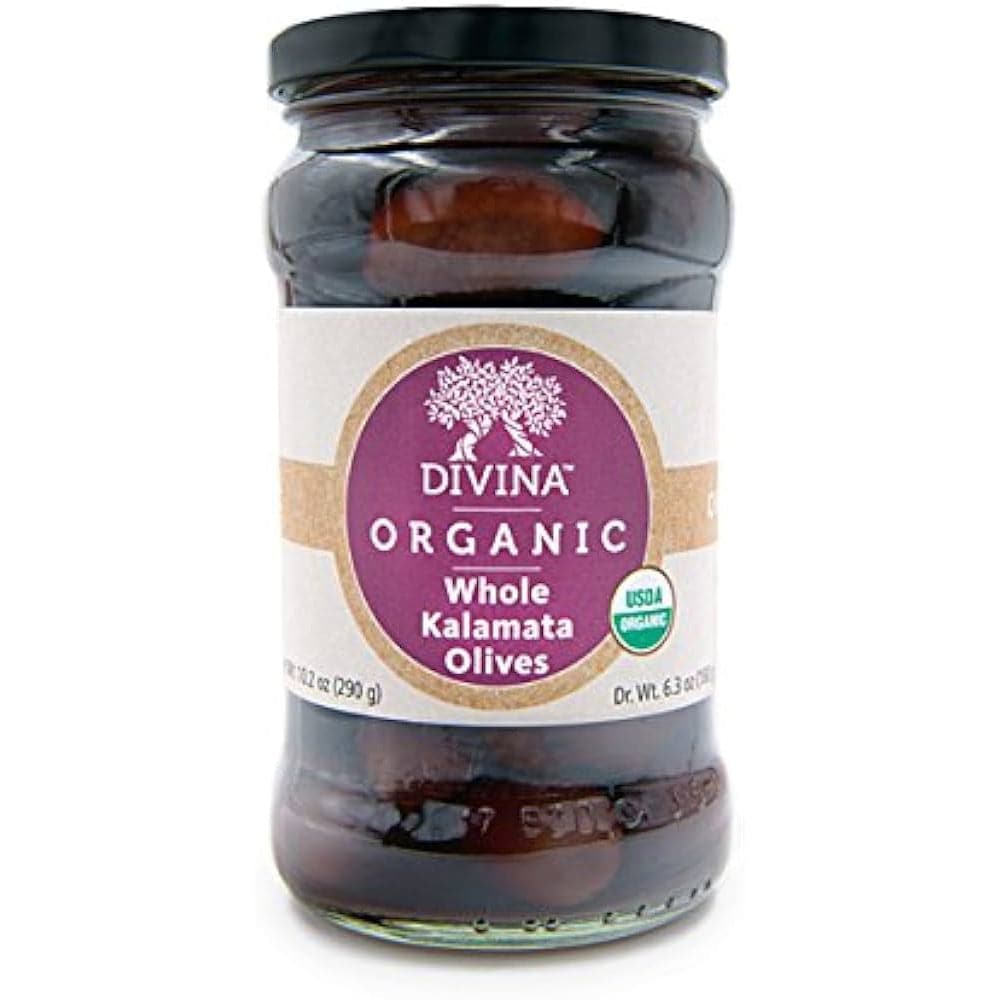 Divina – Organic Whole Kalamata Olives, 10.2 Oz