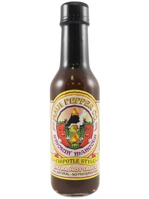 Tahiti Joe’s Maui Pepper Smokin Mangoes Chipotle Extra Hot Sauce, 5oz.