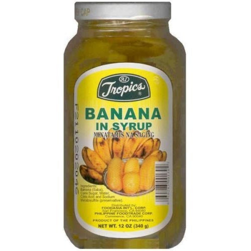 Tropics – Banana in Syrup – Minatamis na Saging – 12 OZ