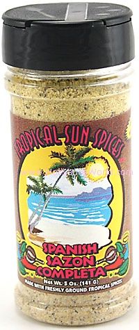 Tropical Sun Spanish Seasoning Salt Sazon, 5oz.