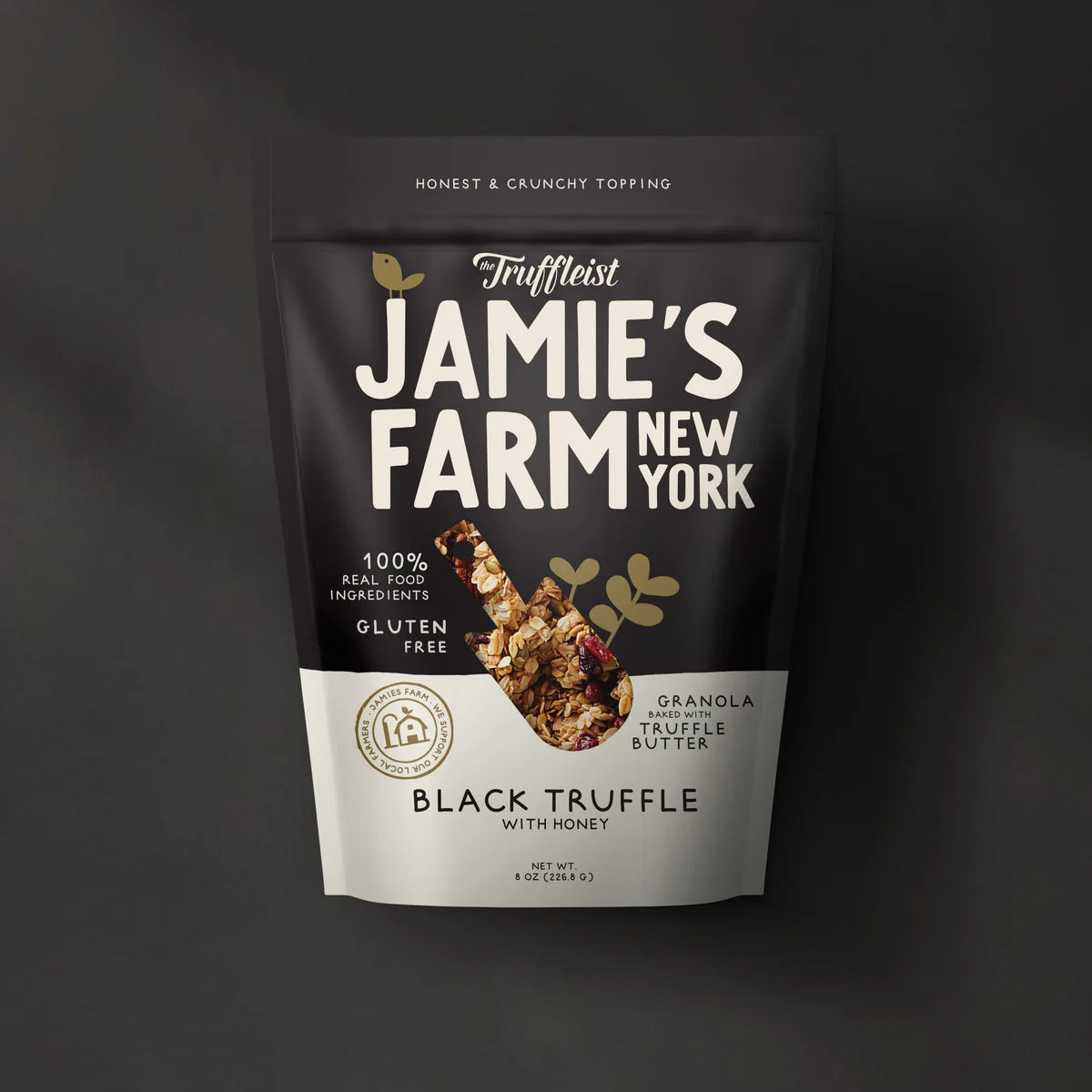 Jamie’s Farm Granola Black Truffle with Honey Bag – 6 bags x 8 oz case