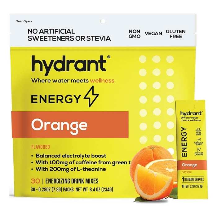 Hydrant – Energy Orange Hydration Mix, 30 Sachets