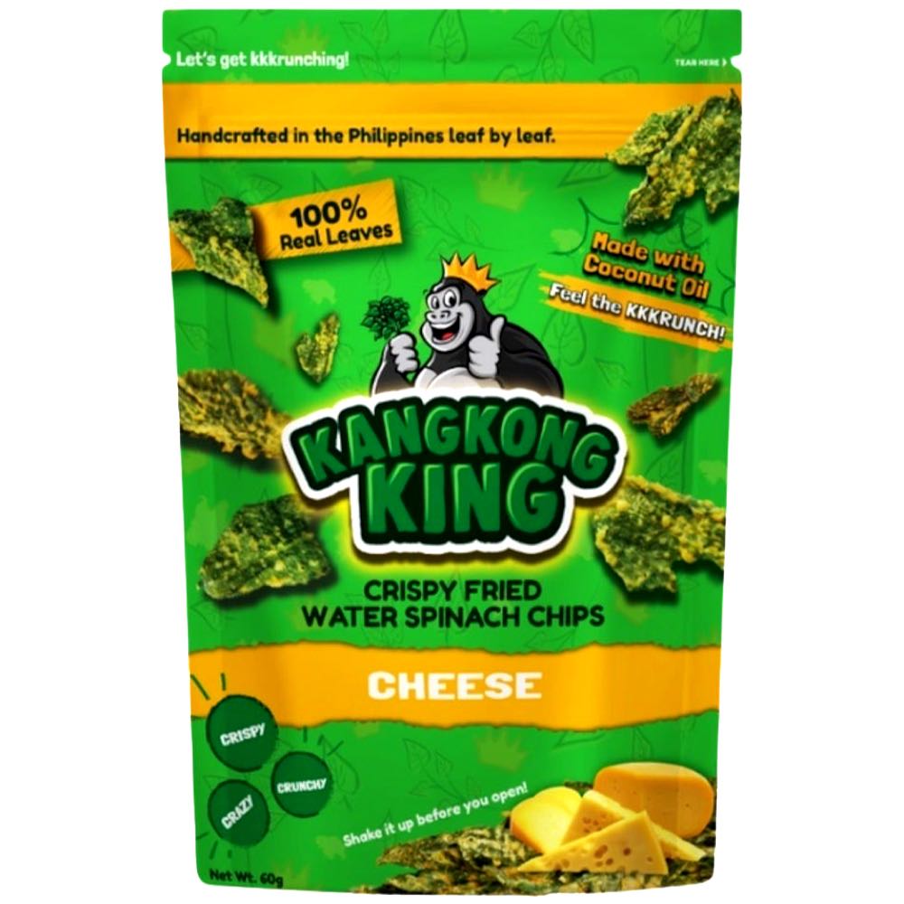KangKong King – Crispy Fried Water Spinach Chips – Cheese – 60 G