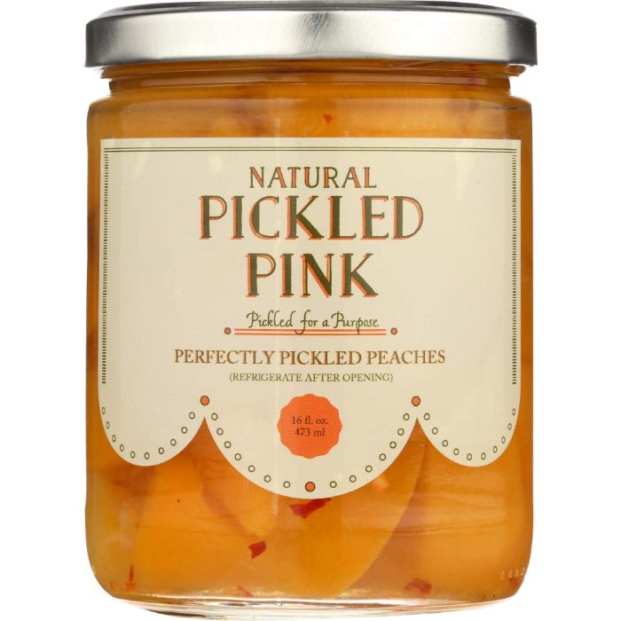 Pickled Pink Foods Llc Peaches Pickled 16 Oz – Pack Of 6