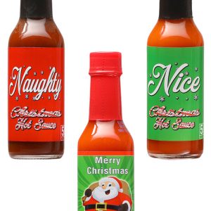 Naughty and Nice! Merry Christmas Hot Sauce Gift Set, 3/5oz. (Seasonal)