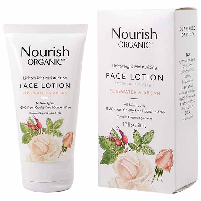 Nourish Organic – Lightweight Moisturizing Face Lotion, 1.7 fl oz | Pa