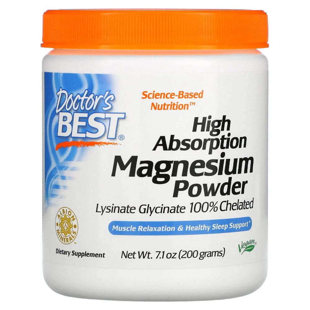 Doctor’S Best – High Absorption Magnesium Powder 100% Chelated, 7.1 Oz