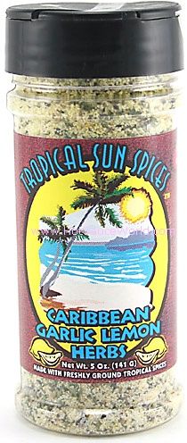Tropical Sun Caribbean Garlic Lemon Herb Spice, 5oz.