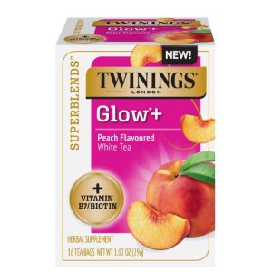 Twinings – Tea Superblend Glow with Vitamin B7, 16 Bags | Pack of 6