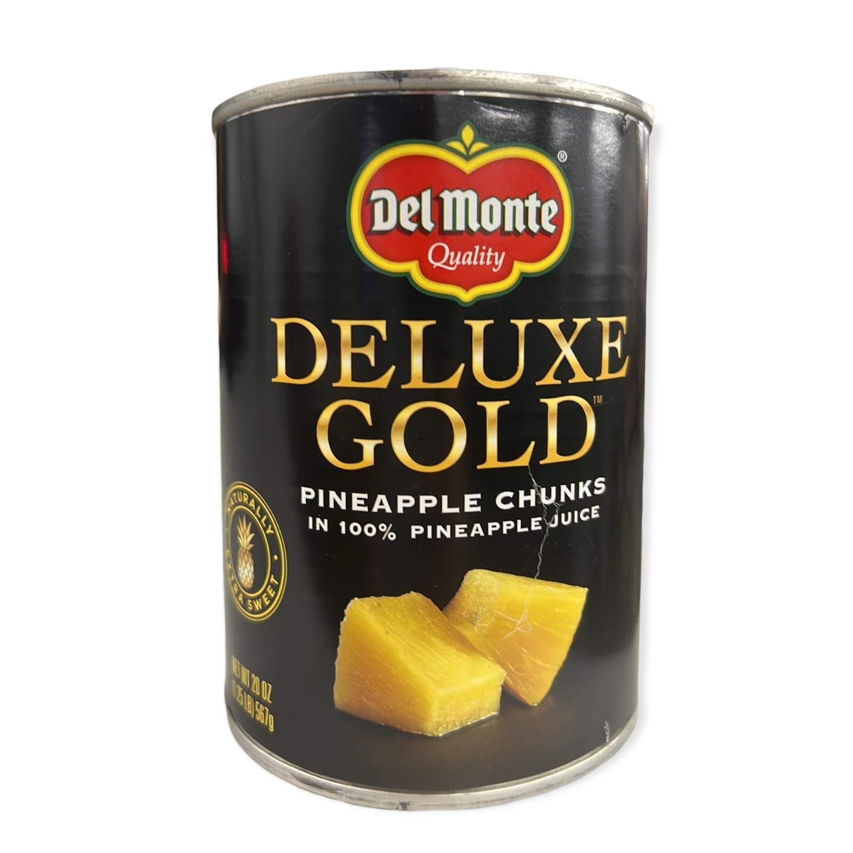 Del Monte Quality – Deluxe Gold Pineapple Chunks in 100% Pineapple Juice – 20 OZ