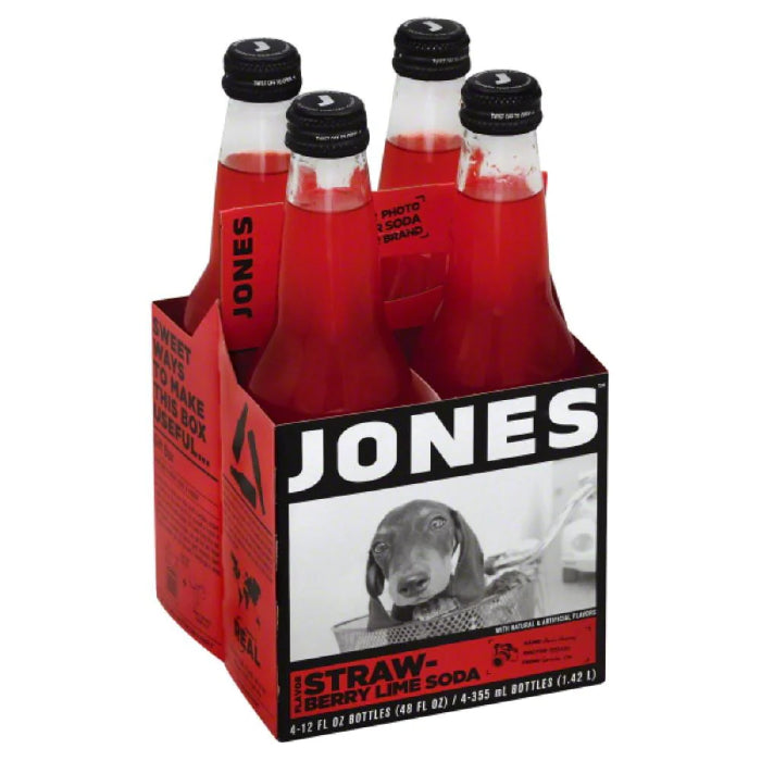 Jones – Soda 4Pk Strawberry Lime 48 Fo – (Pack of 6)
