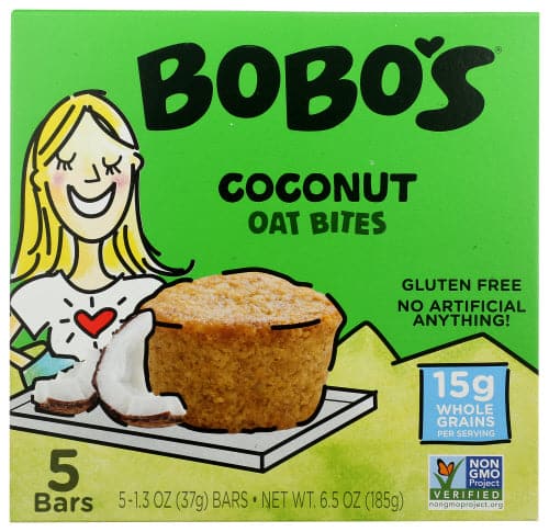 Bobo’s Oat Bars – Oat Bites Coconut 5ct – 1.3 Oz | Pack of 6