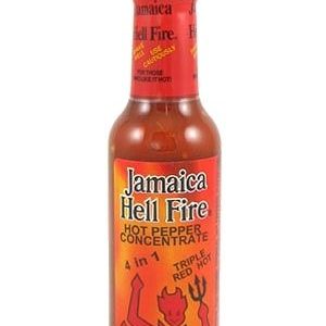 Jamaica Hell Fire 4 / 1 Hot Sauce, 5.15oz.