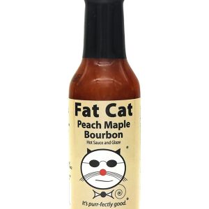 Fat Cat Peach Maple Bourbon Hot Sauce and Glaze