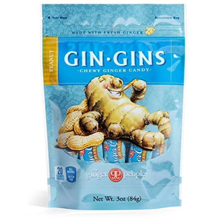 Ginger People – Ginger Chew Peanut Bag 3 Oz – Pack Of 12