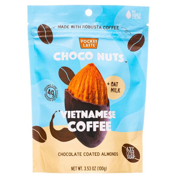 Pocket Latte Coffee Vietnamese Chocolate Nuts 3.53 Oz – Pack Of 6