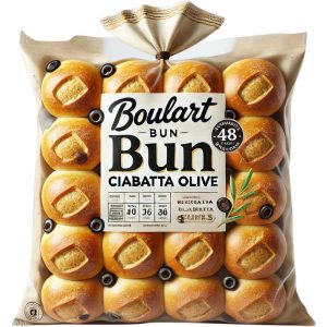 Boulart – Bun Ciabatta Olive, 48 PC – Pack of 1