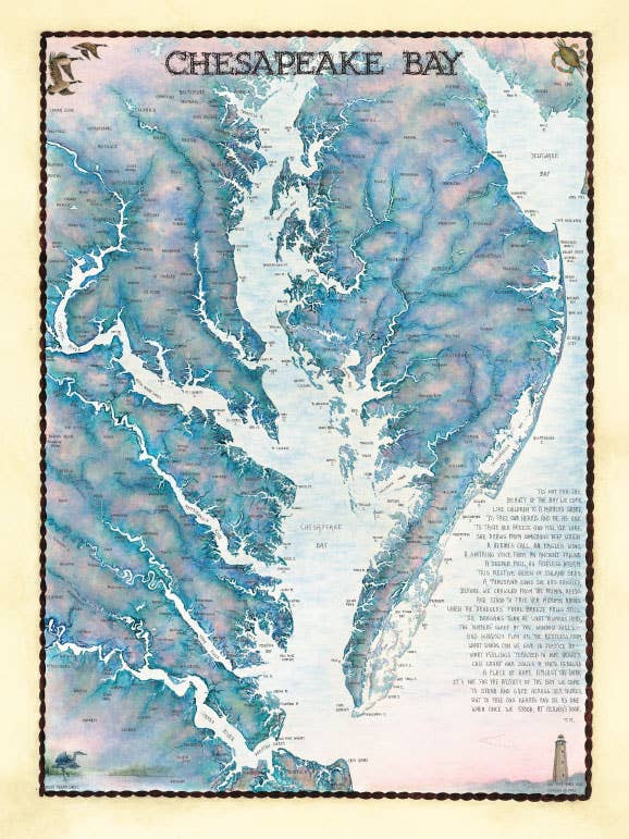Heritage Puzzle – Chesapeake Bay Waterways Map 550 Piece Puzzle
