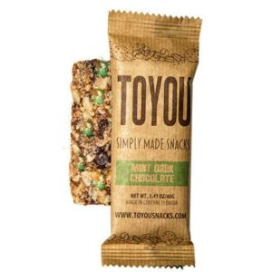 Toyou Snacks – Gluten Free Snack Bar Mint Dark Chocolate