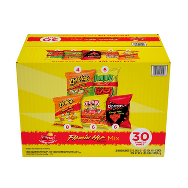 Frito-Lay Flamin’ Hot Variety Pack Snacks, 30 pk