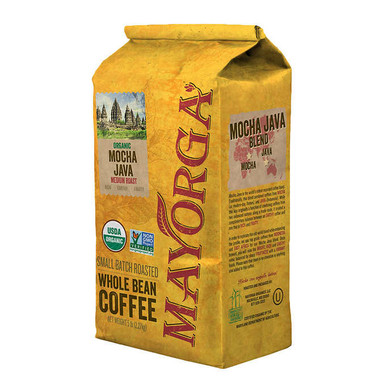 Mayorga Organic Coffee Bean Mocha Java, 5 lb
