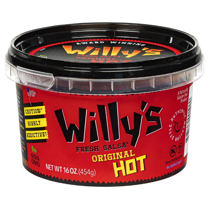 Willys Fresh Salsa – Salsa, 16oz | Multiple Flavors | Pack of 6