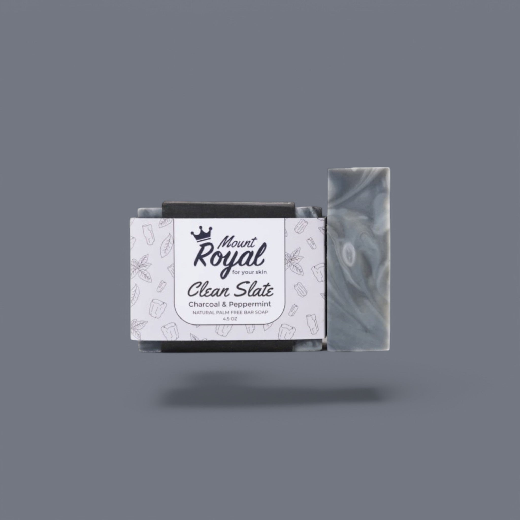 Mount Royal Soaps – Clean Slate – Charcoal & Peppermint Bar Soap