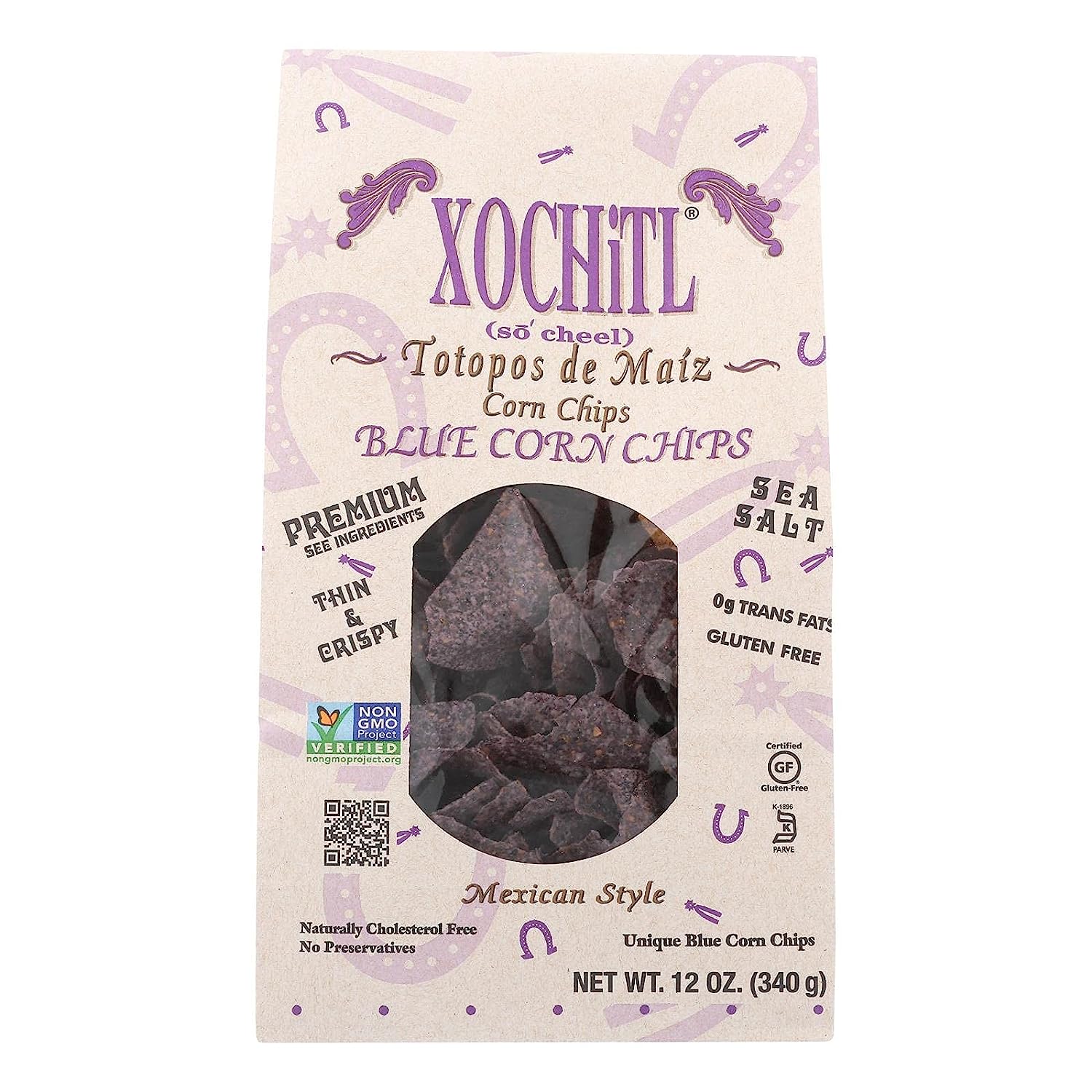 Xochitl Chip Corn Blue Salted Org 12 Oz – Pack Of 10