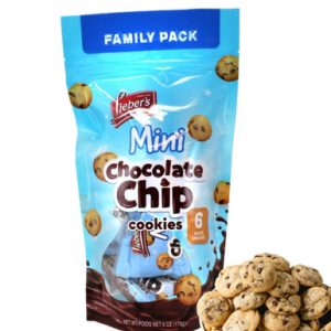 Lieber’s Passover Mini Chocolate Chip Cookies, Family Pack Snacks, 6 Count