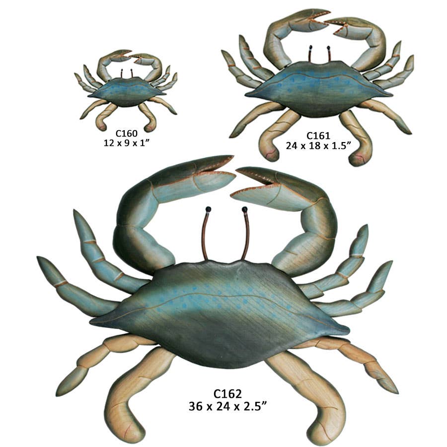 T.I. Design – Hand-Carved Blue Crab Small