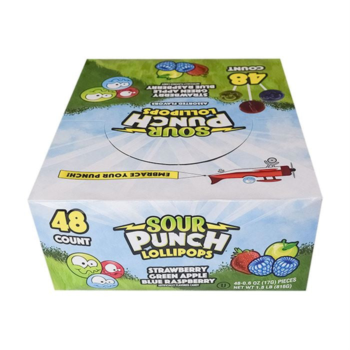 Sour Punch Lollipops – 48 Count