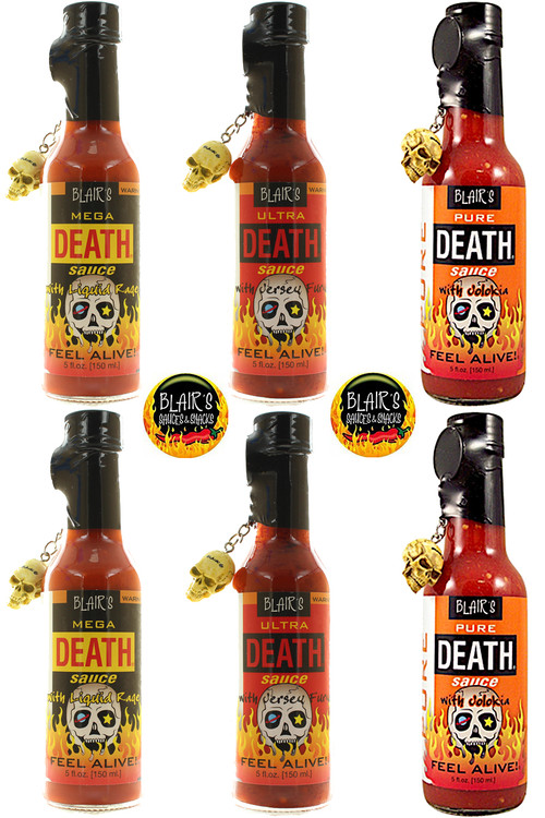 Blair’s Hotter Death Hot Sauces Six Pack, 6/5oz.