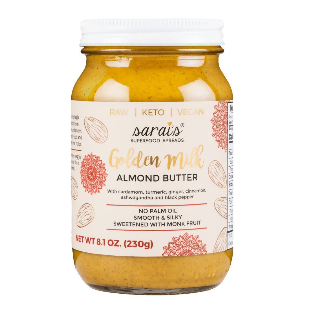Golden Milk Almond Butter Jars – 24 x 12oz