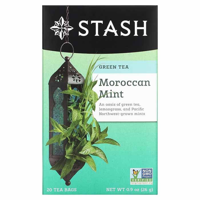 Stash – Moroccan Mint Green Tea, 20 Bags | Pack of 6