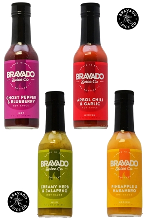 Bravado Spice Co. Hot Sauces 4 Pack Gift Set
