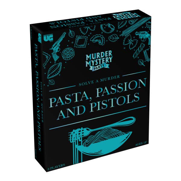University Games – Pasta, Passion & Pistols-Murder Mystery Games